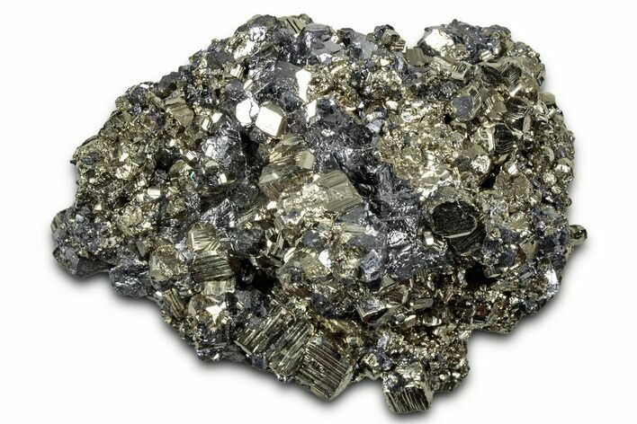 Gleaming Pyrite and Galena Aggregation - Peru #347578